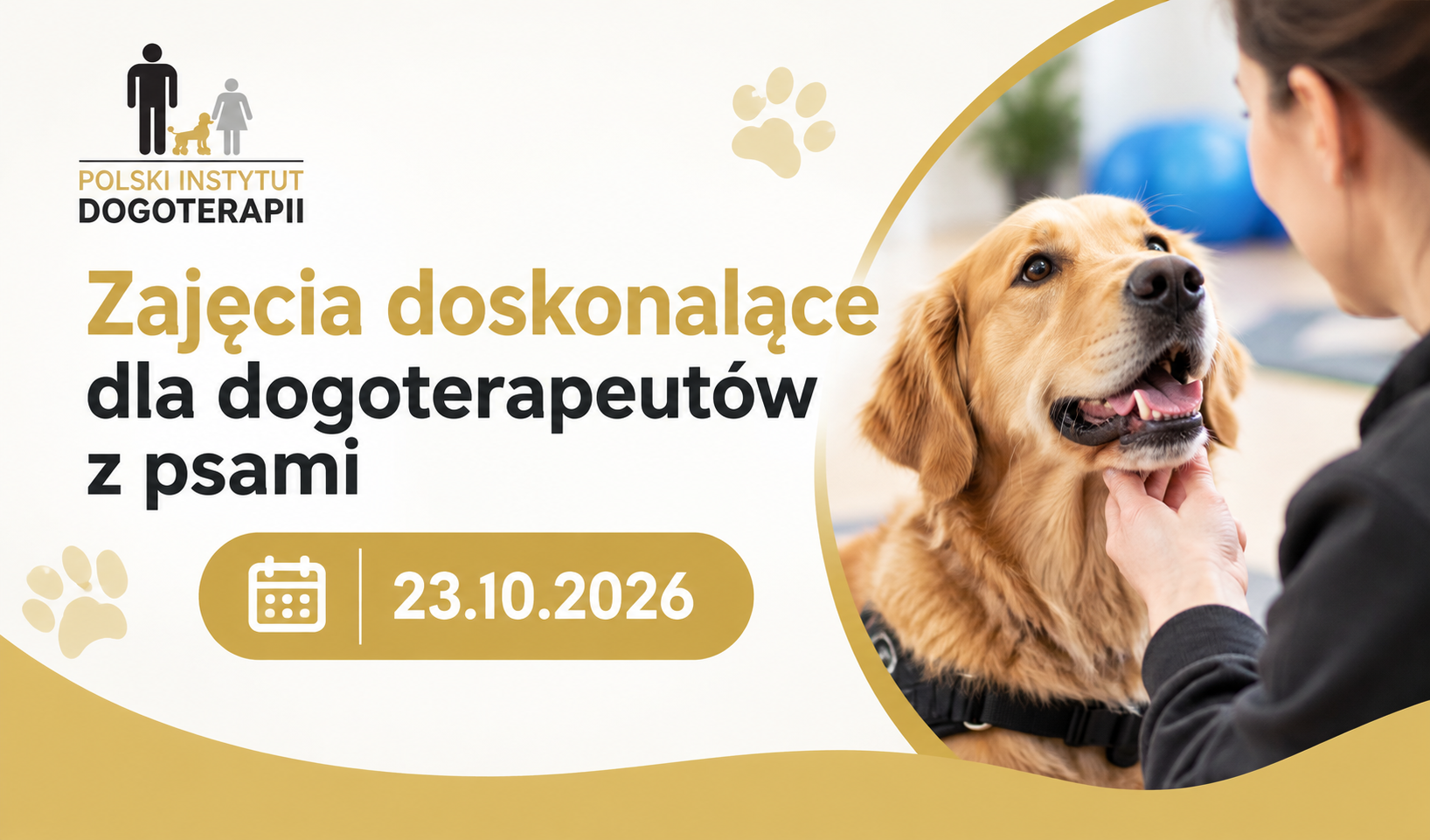 Spotkanie szkoleniowe dla dogoterapeutów z psami 23.10.2026